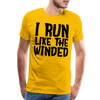 I Run Like the Winded Men's Premium T-Shirt - sun yellow