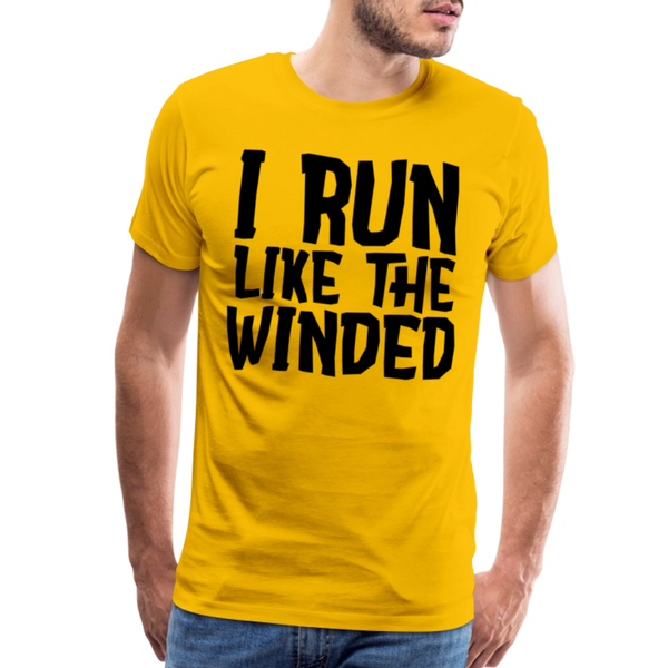 I Run Like the Winded Men's Premium T-Shirt - sun yellow