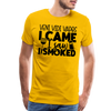 Veni Vidi Vapos I Came I Saw I Smoked: BBQ Smoker Men's Premium T-Shirt