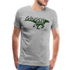 Gangsta Raptor Dinosaur Men's Premium T-Shirt - heather gray