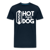 Hot Diggity Dog Funny Grilling Men's Premium T-Shirt - deep navy
