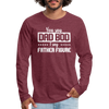You Say Dad Bod I Say Father Figure Funny Fathers Day Men's Premium Long Sleeve T-Shirt