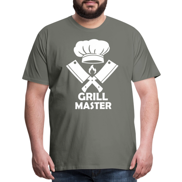 Grill Master BBQ Men's Premium T-Shirt - asphalt gray