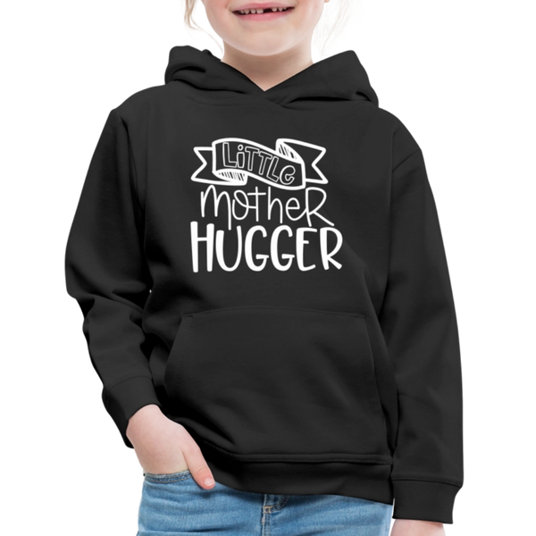 Little Mother Hugger Funny Kids‘ Premium Hoodie - black