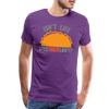 Isn't Life SpecTacolar?!? Funny Taco Food Pun Men's Premium T-Shirt - purple