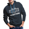 You Say Dad Bod I Say Father Figure Funny Fathers Day Men’s Premium Hoodie - navy