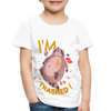 I'm Trashed Funny Raccoon Toddler Premium T-Shirt - white
