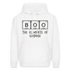 Boo the Element of Surprise Dad Jokes Halloween Men's Hoodie - white
