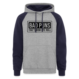 Bad Puns That's How Eye Roll Colorblock Hoodie