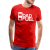 Dad Fuel Funny Coffee Men's Premium T-Shirt - red