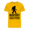 Bigfoot Social Distancing Champion of the World Men's Premium T-Shirt