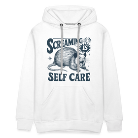 Screaming is Self Care Possum Funny Men’s Premium Hoodie