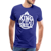 King of the Grill Father's Day BBQ Men's Premium T-Shirt - royal blue