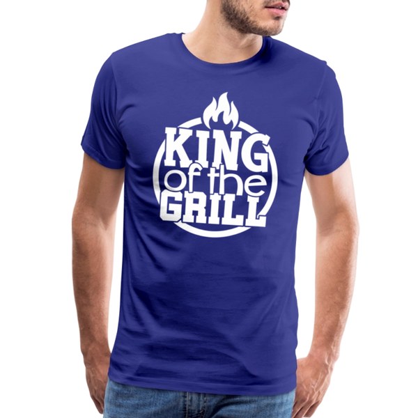 King of the Grill Father's Day BBQ Men's Premium T-Shirt - royal blue
