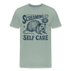 Screaming is Self Care Possum Funny Men's Premium T-Shirt