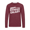 Best Grandad In The Galaxy Men's Premium Long Sleeve T-Shirt - heather burgundy