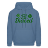 Funny Fit Shaced Drunk St. Patricks Men's Hoodie - denim blue