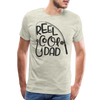 Reel Cool Dad Funny Fishing Premium T-Shirt - heather oatmeal