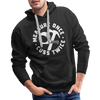 Measure Once Cuss Twice Funny Woodworking Men’s Premium Hoodie - black