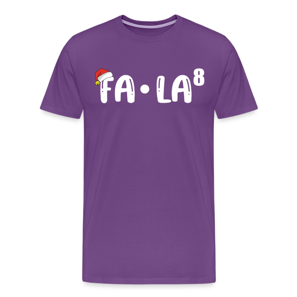 Fa-La Funny Christmas Men's Premium T-Shirt - purple