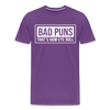 Bad Puns That's How I Roll Premium T-Shirt - purple