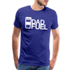 Dad Fuel Funny Coffee Men's Premium T-Shirt - royal blue