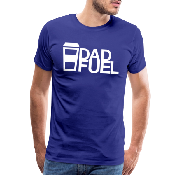 Dad Fuel Funny Coffee Men's Premium T-Shirt - royal blue
