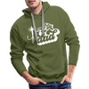 One Fly Dad Fly Fishing Men’s Premium Hoodie - olive green