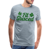 Funny Fit Shaced Drunk St. Patricks Men's Premium T-Shirt - heather ice blue