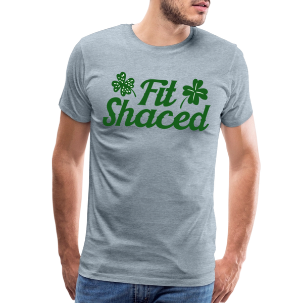 Funny Fit Shaced Drunk St. Patricks Men's Premium T-Shirt - heather ice blue