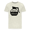 Pot Head Funny Coffee Men's Premium T-Shirt - heather oatmeal