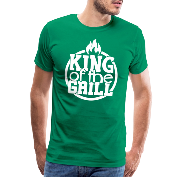 King of the Grill Father's Day BBQ Men's Premium T-Shirt - kelly green