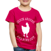 Cluck Around and Find Out Chicken Toddler Premium T-Shirt - dark pink