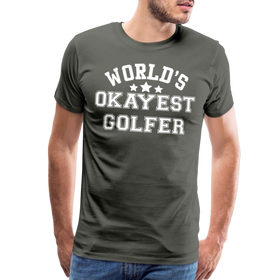 World's Okayest Golfer Men's Premium T-Shirt