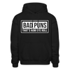 Bad Puns That's How Eye Roll Gildan Heavy Blend Adult Hoodie - black