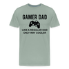 Gamer Dad Like a Regular Dad Only Way Cooler Men's Premium T-Shirt