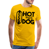 Hot Diggity Dog Funny Grilling Men's Premium T-Shirt - sun yellow