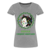 Funny Christmas Cat Women’s Premium T-Shirt - heather gray