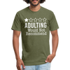 1 Star Adulting Fitted Cotton/Poly T-Shirt by Next Level
