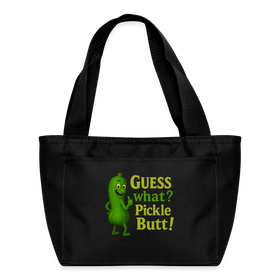 Guess What? Pickle Butt! Funny Recycled Insulated Lunch Bag