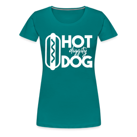 Hot Diggity Dog Funny Grilling Women’s Premium T-Shirt