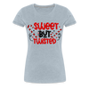 Sweet But Twisted Candy Cane Women’s Premium T-Shirt - heather ice blue