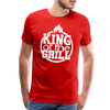 King of the Grill Father's Day BBQ Men's Premium T-Shirt - red
