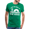 I Love the Smell of Coffee & Sawdust in the Morning Men's Premium T-Shirt