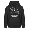 Dad Jokes Where the Magic Happens Funny Men's Hoodie - charcoal grey