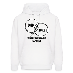 Dad Jokes Where the Magic Happens Funny Men's Hoodie