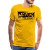 Bad Puns That's How Eye Roll Premium T-Shirt - sun yellow