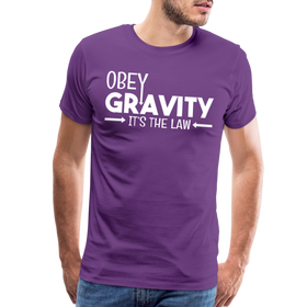 Obey Gravity It's the Law Men's Premium T-Shirt