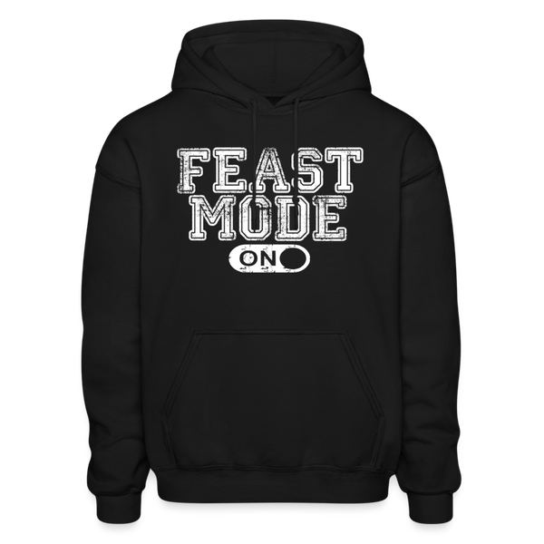 Feast Mode On Gildan Heavy Blend Adult Hoodie - black