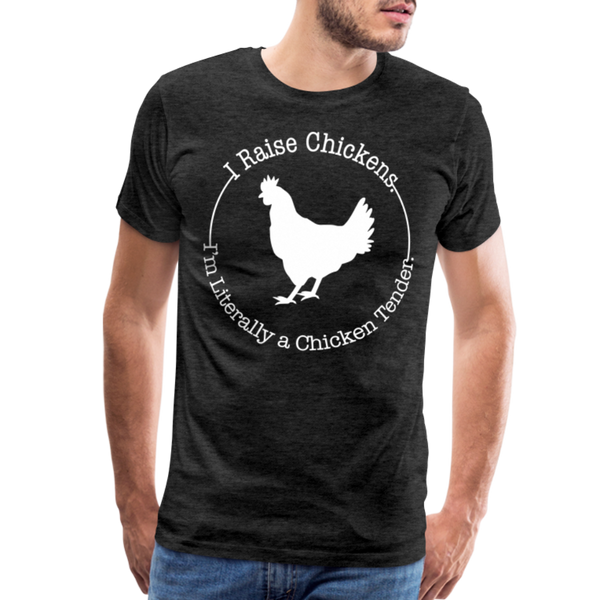 Chicken Tender Funny Men's Premium T-Shirt - charcoal grey